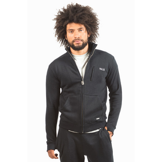 Mens Zip Up Sweater, Black S