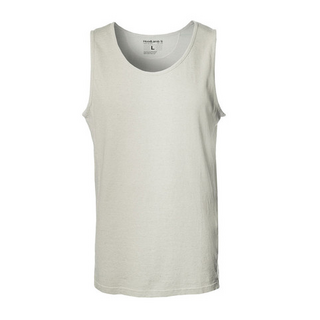 Mens Sleeveless Shirt, Classic Singlet, white L
