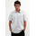Mens Heringbone Shirt shortsleeve (Hemd) light grey S