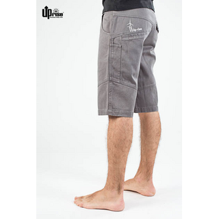 Uprise Worker shorts, grey, Windmills, 55% Hemp, XS