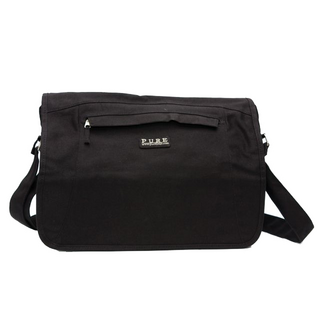 PURE OUTDOOR-Collection Schultertasche A4, black 37x9x30