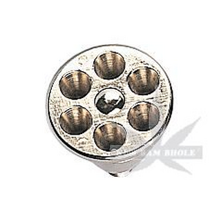 Revolver-Kopf 6-Fach, Metall, Schraubgewinde