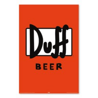 Poster, The Simpsons - Duff Label 60x90cm