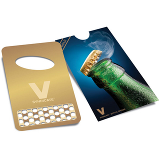 Grinder Card, Bottle Opener gold