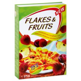 Versteck-Frühstücks-Cerealienpackung - Flakes and Fruits