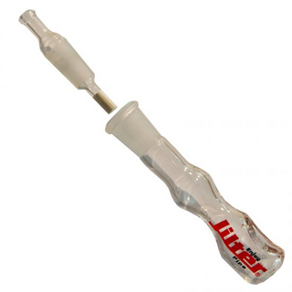 JILTER-Glaspfeife 13cm mit Kickloch, inkl Jilter & Zubehör