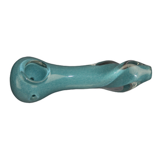Glas-Handpfeife CC1035, gedreht, 11,5cm, Kickloch,