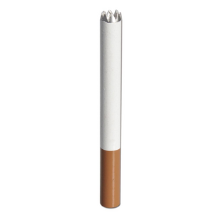 One-Hitter Zigaretten-Optik, L 75mm, Metall, mit Zacken