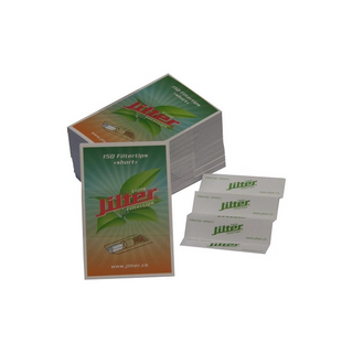 Filtertips Jilter short grn 150, Kartenformat 25x4 stk