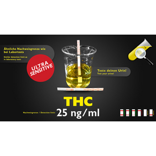 Urin Streifentest Cannabinoide (THC) ? normal oder sensitiv (50/25ng/ml)