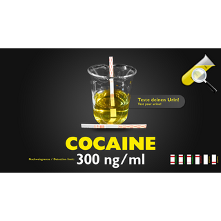 Urin Streifentest Cocain - normal oder sensitiv (300/100ng/ml)