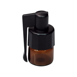 Flasche mit Klapp-Löffel, braun, h 28 mm, KLEIN