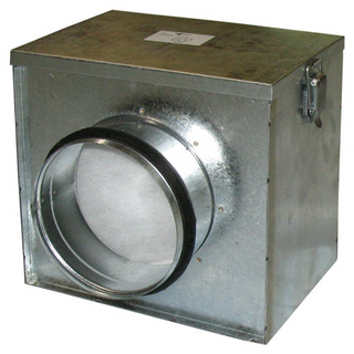 Luftfilter-Box, Ventilution, dm = 125, inklusive Grobstaubfilter