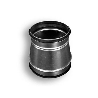 Reduzierstück 125/100 mm, Metall, mit Dichtlippen