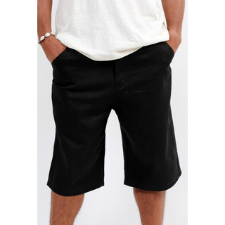 Mens Hoodlamb Shorts, Heringbone black XL