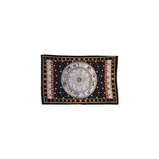 Wandtuch XL 210x240cm, Horoscope black/orange & white