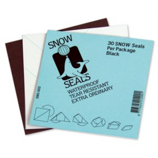 Snow Seals, 95x95 mm, 30 Stk, BLACK !! Wachspapier spezial wasserfest