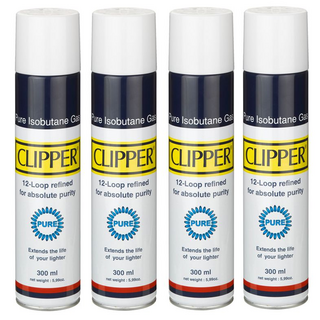 Clipper Isobutan-Gas Nachfllflasche 12-fach gefiltert, hochrein, 300ml