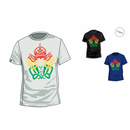 Mens T-Shirt Rasta Lion white S