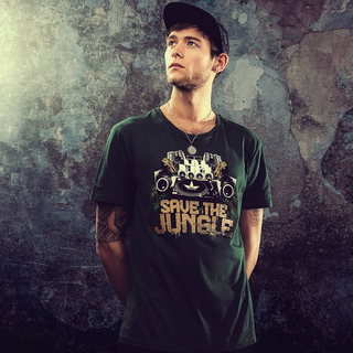 THTC Mens Tee, Save the Jungle remixed,