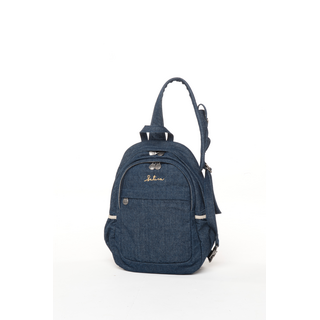 SATIVA Collection Denim Messenger Style Backpack, Single Shoulder Strap