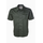 Mens Heringbone Shirt shortsleeve (Hemd) S dark green