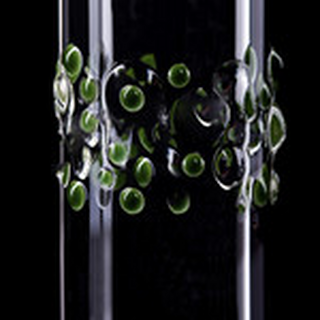 Glas-Perlen am Rohr, klar, farbig oder gemischt