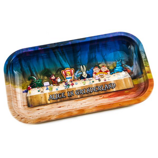 Rolling Tray Metall Alice Tea Party M, ca. 27x16x1cm