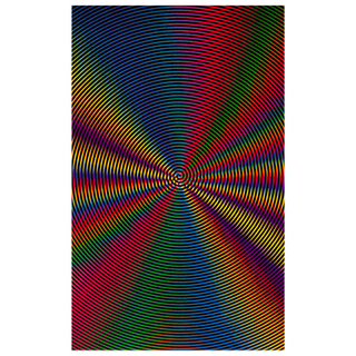 Poster Blacklight Filz Spiral Illusion (#1601)