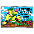 Poster Blacklight Filz I get High (#1614)