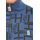 Mens Design Zip Up Sweater, blue M