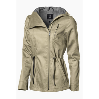 Ladies Heringbone SUMMER Parka Hoodlamb, sand S