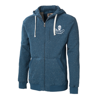 Mens Zip Up Hoody, SEA SHEPHERD, blue fleck S