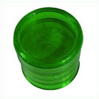 Grinder mit Sieb, Plastik , 5- tlg, dm 58mm, h-56mm, Div....