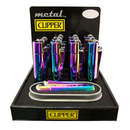 Feuerzeug Clipper METALL, Icy Colors rainbow (lfarben)