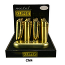Feuerzeug Clipper METALL, GOLD, matt