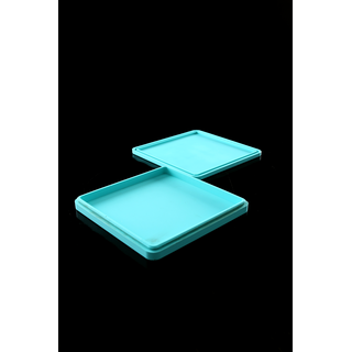 NonStick SQUARE Container, med. Silikon, 200ml, 175x175x25mm