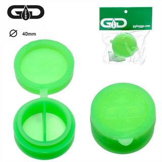 Grace Glass Dabs Silicone Jar, dm 40mm,green, 2x3ml NonStick Container
