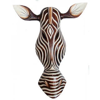 Holzmaske Zebra, 50 cm