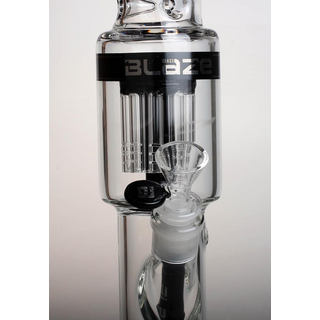 BLAZE 5mm Icebong Zylinder, 10-Arm-Percolator, H 48cm, dm 69/51mm, NS19/14, Diverse Designs