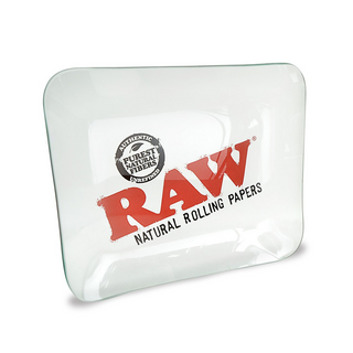 RAW limited Glass Rolling Tray, L, 33 x 27,5  x 3 cm