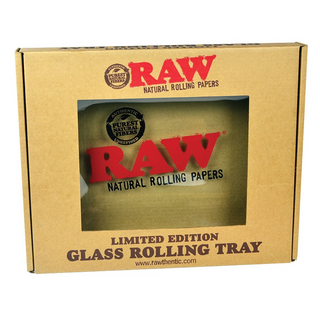 RAW limited Glass Rolling Tray, L, 33 x 27,5  x 3 cm