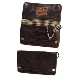 Kavatza Brief/Tabaktasche, Havanna, Glattleder braun, für...