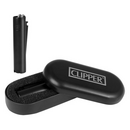 Feuerzeug Clipper METALL, black in black