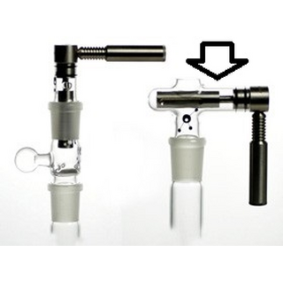 HERBORIZER Ti, E-Nail-Adapter Glas, 14,5 oder 18,8mm Schliff
