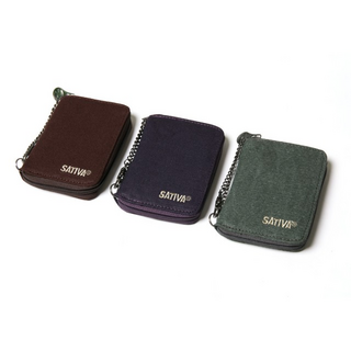SATIVA Collection, Hemp Wallet with chain, Geldbrse mit Kette, PS-23, diverse Farben