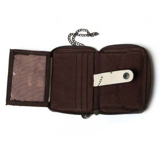 SATIVA Collection, Hemp Wallet with chain, PS-23, Geldbrse, khaki