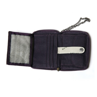 SATIVA Collection, Hemp Wallet with chain, PS-23, Geldbrse, grey