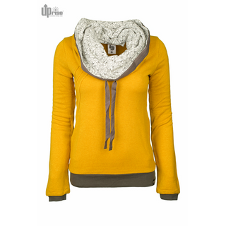 Uprise Pull Girl (print inside collar) ocre
