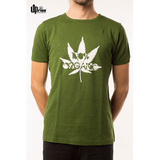 T-Shirt Uprise printed `100% organic Leaf